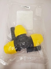 HOME-FLEX 1-1/4 in. IPS DR 11 Underground Yellow Poly Gas Pipe Tee (18-401-012)