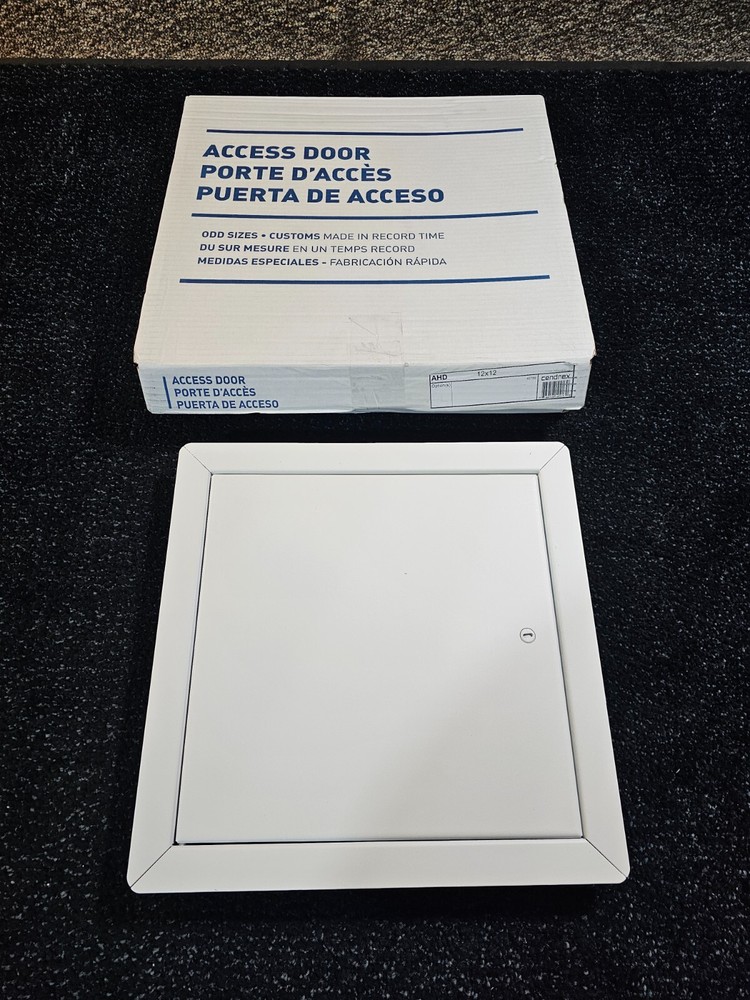 Cendrex AHD Wall and Ceiling Flush Access Door 12″ X 12″ AHD, White