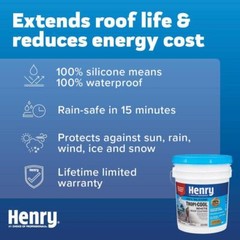 887 Tropi-Cool 100% Silicone White Roof Coating 4.75 Gal.