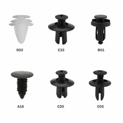 100Pieces Bumper Retainer Clips Car Rivets Fasteners Retainer Kit and Remover