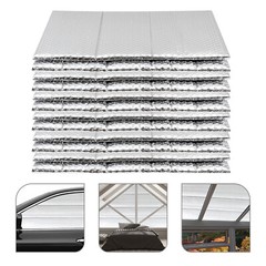 Double Bubble Reflective Insulation Panels 6-Pack 24 × 47.2in For Garage Door
