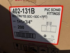 LESSO 1 in. x 1 in. x 3/4 in. PVC Schedule 40 Soc x Soc x FPT Tee PACK OF 10