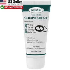 KEZE Food Grade Silicone Lubricant Plumbers Grease Valve O Ring 1 Oz FROM USA