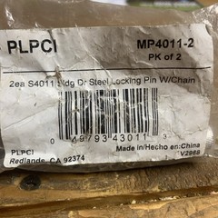 2 PACK Prime-Line MP4011-2 Sliding Door Steel Locking Pin With Chain S4011 NEW