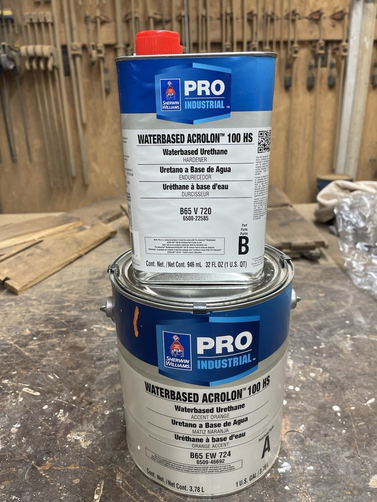 Sherwin Williams Industrial Waterbased Acrolon Urethane Paint / Accent Orange
