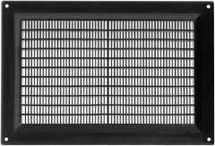 Prostko Black Vent Grille Cover 250mm x 170mm Flat Duct 10×6.7 Inches