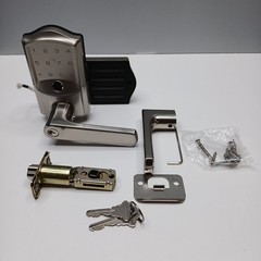 Veise VE029 WiFi Smart Lever Lock, Fingerprint Keyless Entry Door – Satin Nickle