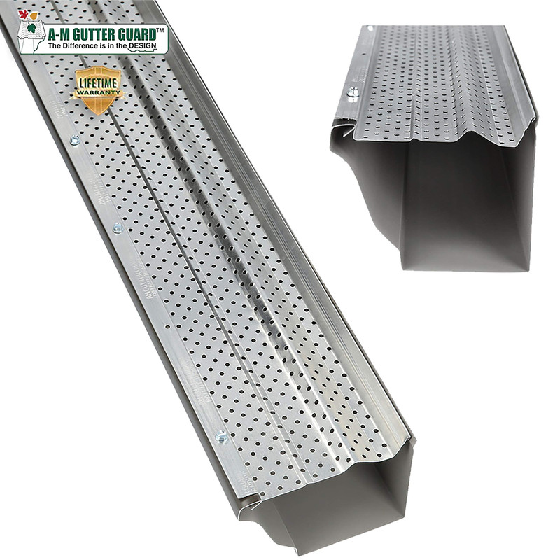 A-M Gutter Guard – Heavy Duty Lifetime Quality Aluminum Leaf Debris Protection