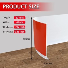 Vinyl Wall Base Baseboard Molding Trim 4″ Flexible Self Adhesive Rubber Wall …