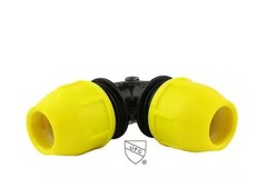 HOME-FLEX 1/2 in. IPS DR 9.3 Underground Yellow Poly Gas Pipe 90-Degree Elbow
