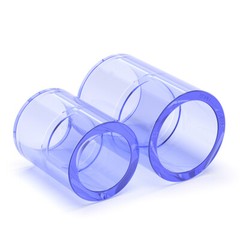 UPVC Direct Pipe Fitting Straight Joint Water Pipe Socket Fitting 20/25/32~110mm