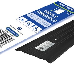 JELOSTONE 5”W x 1/4”H x 48”L – x x 48”L, Matte Black Anodized