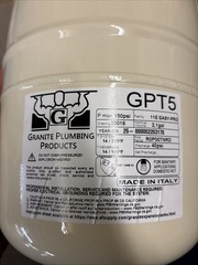 Granite Plumbing Potable Water Expansion Tank, GPT5 2.1 gal, 150 psi *READ*