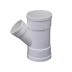 PVC Oblique Tee Connector 45 Degree Tilted Three Way Joints Y Type Pipe fittings