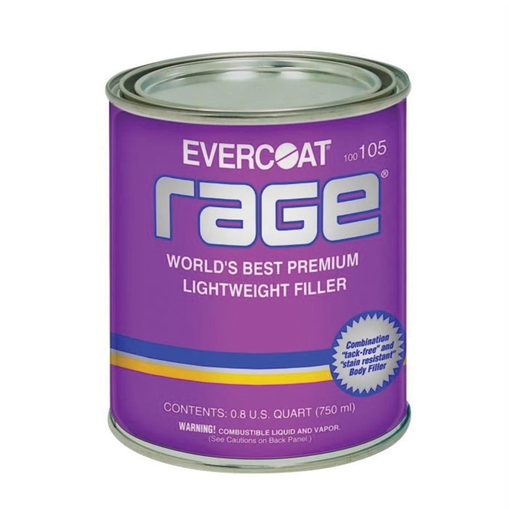 Fibre glass Evercoat Rage 100105 Lightweight Premium Body Filler, 750 mL Can, G