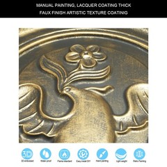 Suspended ceiling tile PVC Emboss interior wall panel L39 ancient gold 10pcs