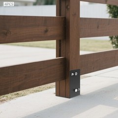 4PCS U-Shape Metal Post Base Holder, Wet Concrete Foundation Post Holder New