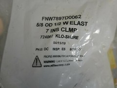 NEW FNW 5/8 OD 1/2 W ELAST 7 INS CLAMP (FNW7897D0062) – MADE IN THE USA