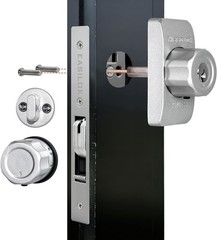 SM1850-FBM Commercial Door Hardware Silver SM1850 Mechanical Storefront Door Loc