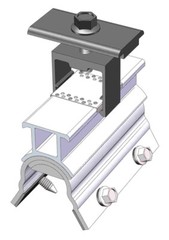 4 or 10 MageBracket Rail-less Solar Mounting Kits R-Panel Trapezoidal Metal Roof