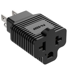 5-15P to 5-15R, 5-20R, 6-15R, 6-20R Adapter, Plugrand 15 Amp Household AC Plu…