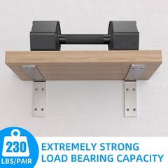 Countertop Support Bracket, Heavy Duty 5mm L Bracket, 8 x 4 in | Thick Stainl…