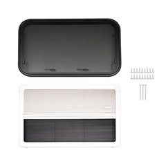 RV Window Push Out Exit with Screen Lock Aluminum Alloy for 1.18 Wall 35.4×21.6