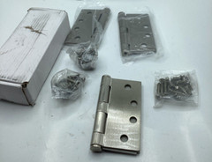Box of 3 Doormerica Commercial 4 x 4 in Square Corner Standard Weight PB Hinges
