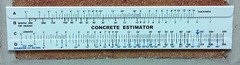 Concrete Slide Ruler 300 Yard Volume Calculator Slide Rule MADE IN USA!!!!