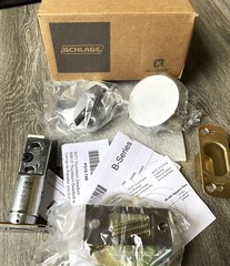 Schlage Storage Room Lock B581 626 One Sided Deadbolt – Chrome – Brand New