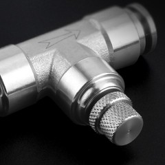 Pneumatic Push in Fitting Connector Elbow Tee Straight Air Line Stainless Steel