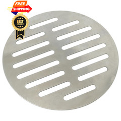 FMHXG Stainless Steel Round Floor Drain Cover 5 Inch Thickened Silver Tone