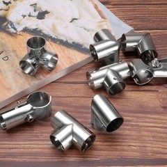 4Pcs Tee Structural Pipe Connectors 1″ Fit Pipe Dia 3 Way