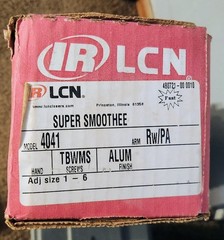 NEW IR LCN Super Smoothee 4041 Rw/PA Commercial Aluminum Door Closer