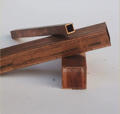 2pc Copper square Tube pipe 10mm x 15mm x 1.5mm Wall x500mm long #T1O2 YS