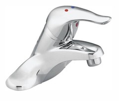 Moen Chateau Chrome 1 Handle Bathroom Faucet L4625, 4″ 1.2 GPM W/ drain Assembly
