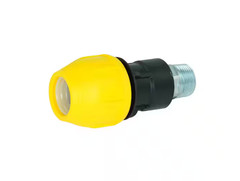 HOME-FLEX 1″ Polyproylene Underground Yellow Poly Gas Pipe Conversion Fitting