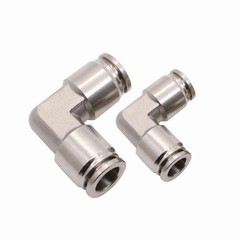 Pneumatic Push in Fitting Connector Elbow Tee Straight Air Line Stainless Steel