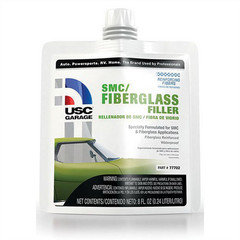 US Chemical 77702 SMC/Fiberglass Filler, 8 oz Pouch, Gray-Green, Liquid USC.777