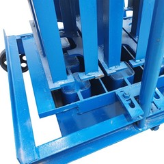 220V Hand-propelled Hollow Soil Block Brick Molding Machine Making 2pcs One Time