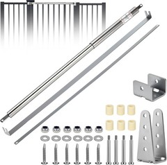 Gelriuny TB400SS Hydraulic Outdoor Gate Closer for 75 to 175 lbs Stainless Steel