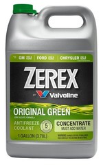 Zerex Original Green Low Silicate Antifreeze Concentrate 1 Gallon 128 Oz