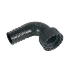 HOSE TAIL ELBOW BARBED X BSP FEMALE NUT – POLYPROPYLENE (PP)