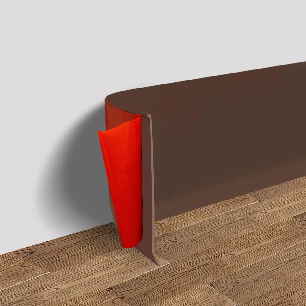 FONUNO 6″x100ft Vinyl Wall Base Trim Self Adhesive Flexible Baseboard