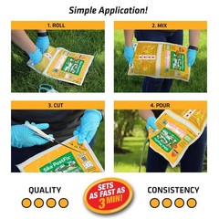 2 Lb. Postfix Fence Post Mix, Mix-In-The-Bag Expanding Foam for Supporting Non-S