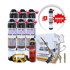 Vega Bond Purplecoat Insulation Spray Foam Kit Heat and Acoustic 120 BF 6 pack