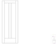 White Oak 2 Panel Vertical Shaker Flat Panel Solid Core Interior Wood Doors