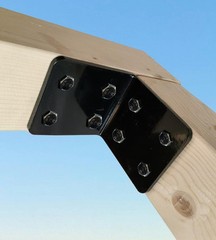 Beam Bracket, 6″ X 6″ X 5″ Heavy Duty Corner Bracket. Fireplace Mantel Bracke…