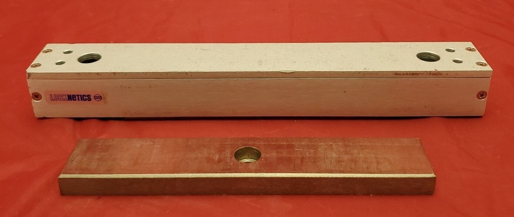 Locknetics Electro Magnetic Lock 268-10 Satin Aluminum 12/24 VDC 1200Lb 14″ x 2″