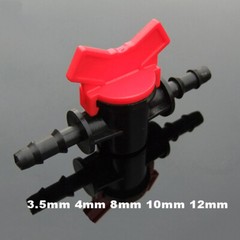 Ball Valve Plastic Barbed Connector Water Air Pump Shut Off Valve 4/8/10/12mm